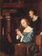 Adriaan de Lelie Dame bei der Toilette oil on canvas